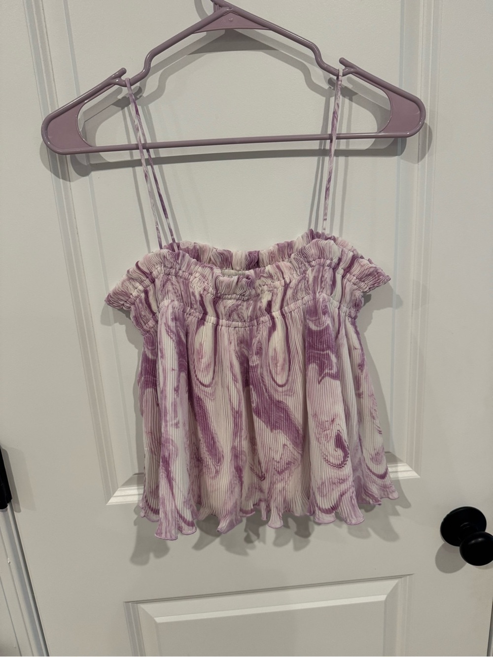 Ganni Georgette tank